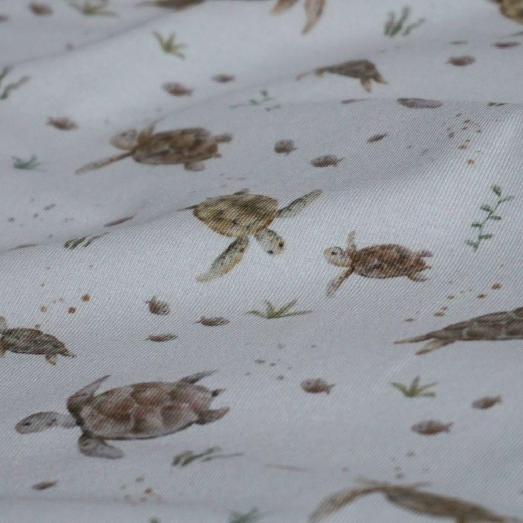 Baumwolljersey Schildkröten weiß – FVJ